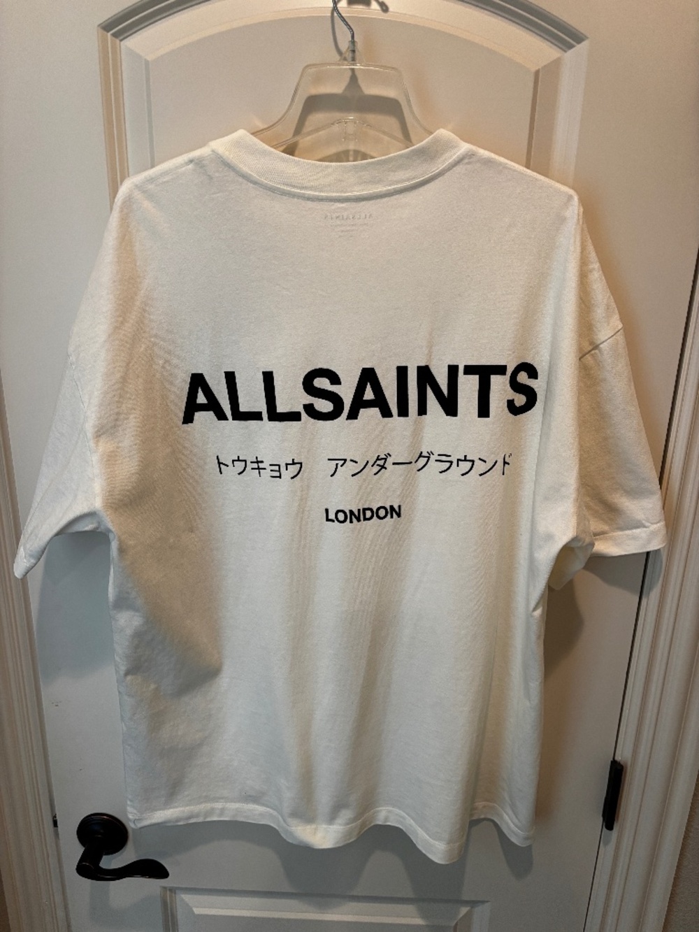 All Saints London Men’s Oversized Large Underground SS Crew NWT